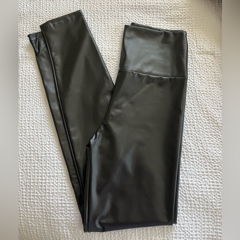 Women’s Black Faux Leather Leggings